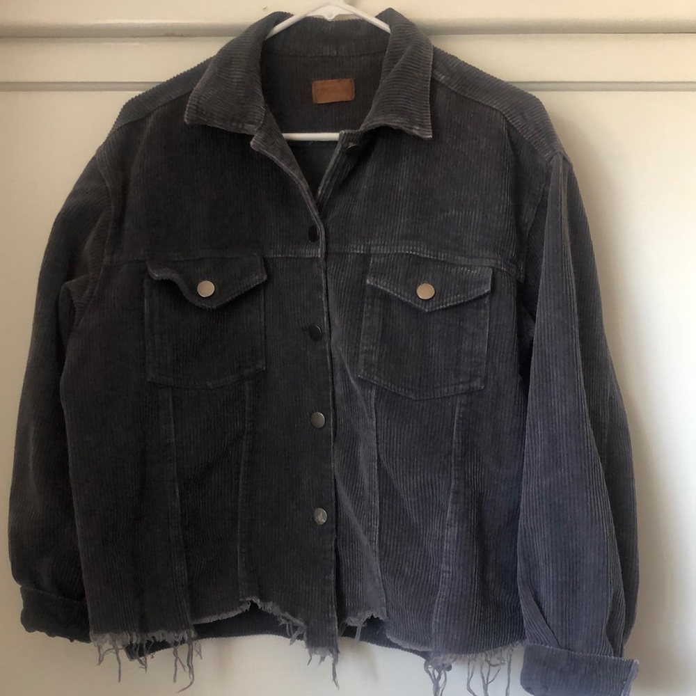 Cropped corduroy jacket